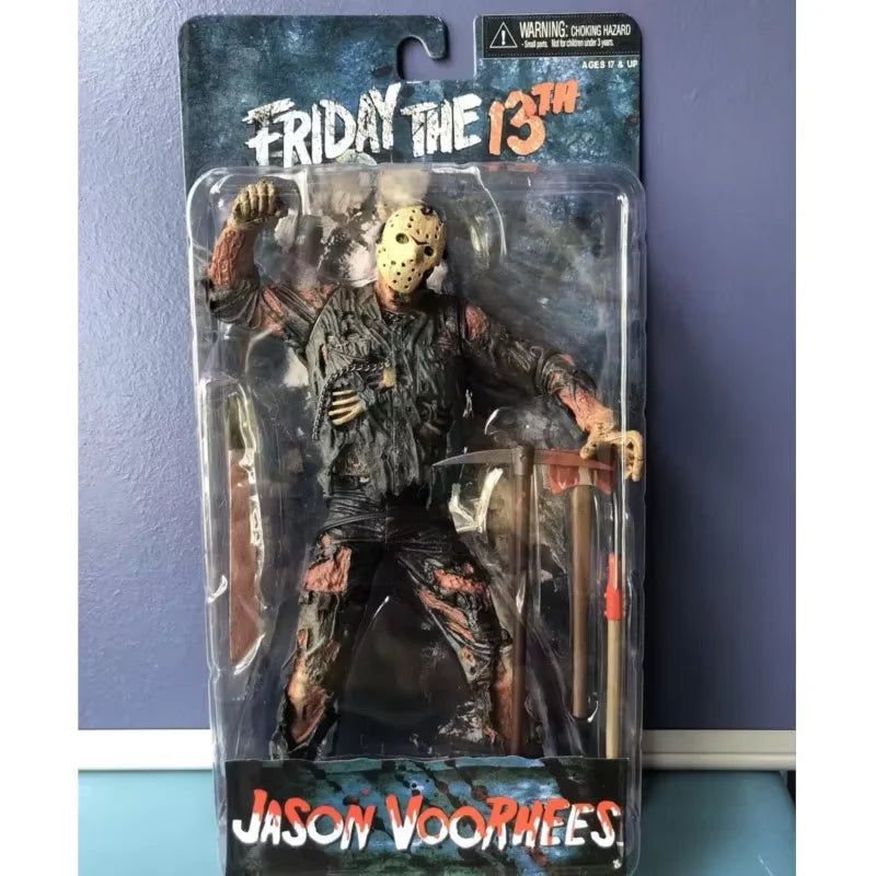 NECA Friday Jason The 13th Figure New Blood Jason Voorhees Action Figure Part VII Horror Halloween Collection Toy Doll Gifts by Geo’s Online Store
