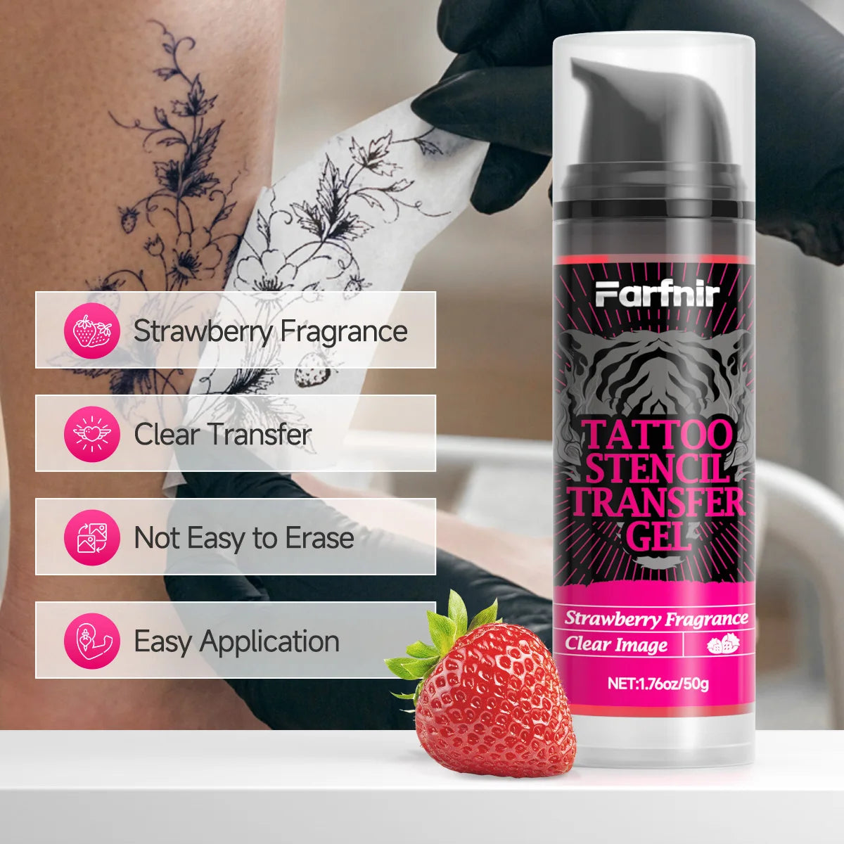 Tattoo Stencil Transfer Gel Stencil Remover Kit Tattoo Transfer Gel Set for Professional Tattooing & Easy Clean Removal 2pcs Set by Geo’s Online Store