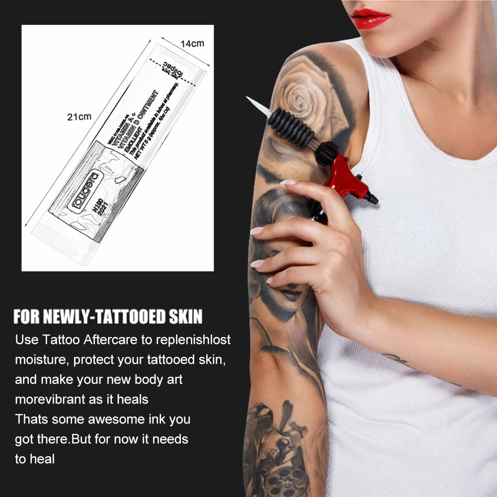 100/50/30/10Pcs Tattoo Aftercare Cream Fougera Vitamin A&D Ointment For Tattoo Body Art Permanent Makeup Tattoo Accessories by Geo’s Online Store