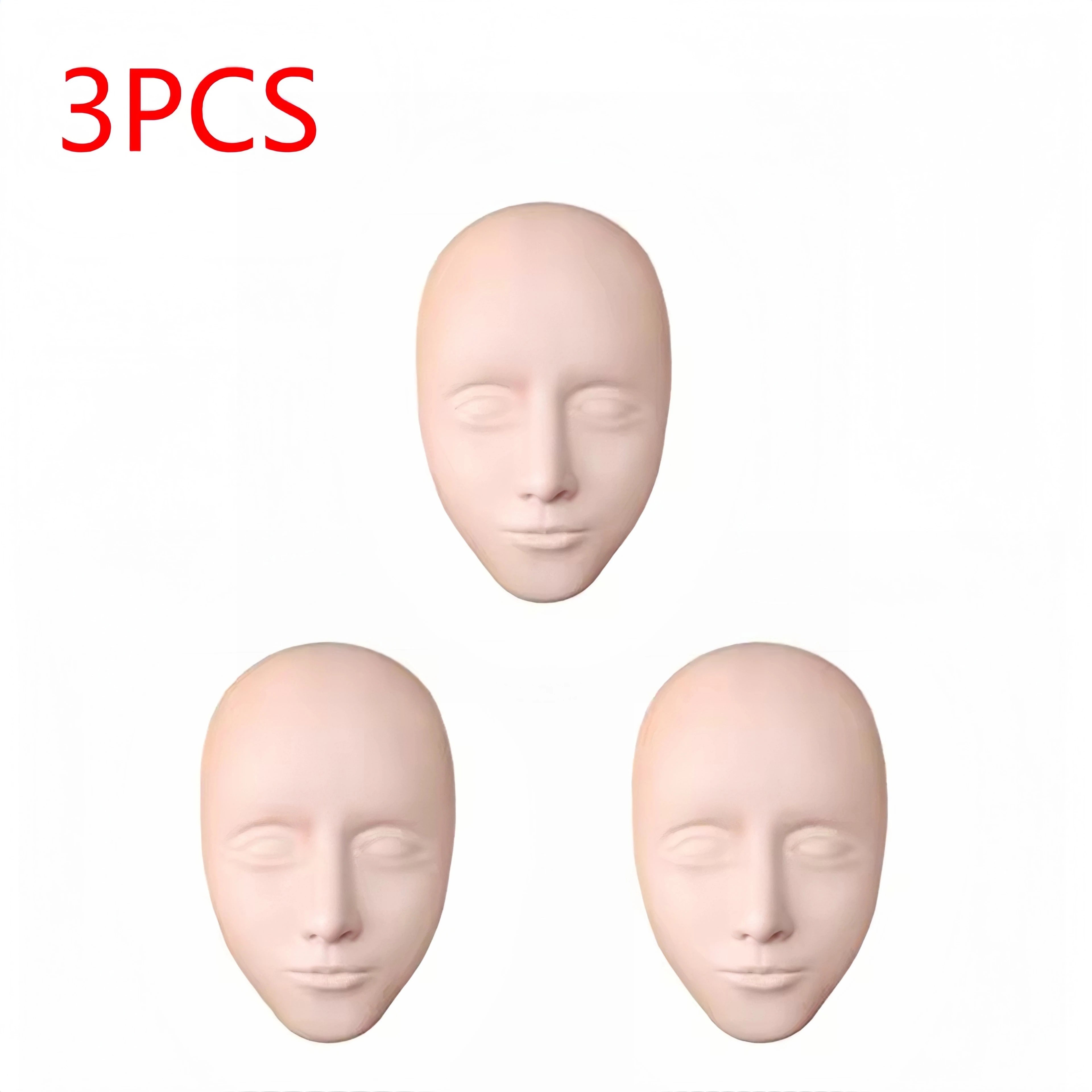 5D Facial Tattoo Training Head Silicone Practice Permanent Makeup Lip Eyebrow Tattoo Skin Mannequin Doll Face Head by Geo’s Online Store