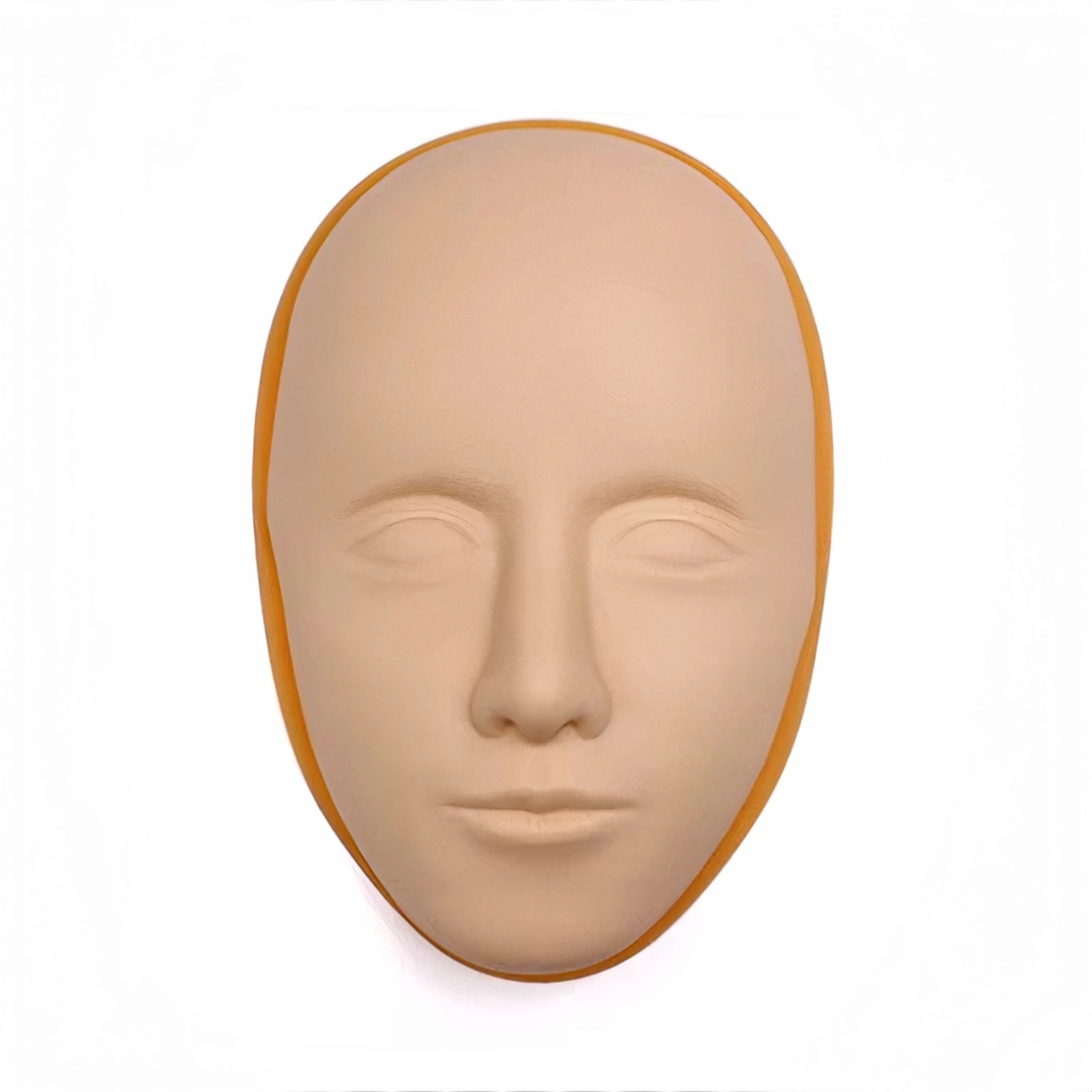 5D Facial Tattoo Training Head Silicone Practice Permanent Makeup Lip Eyebrow Tattoo Skin Mannequin Doll Face Head by Geo’s Online Store