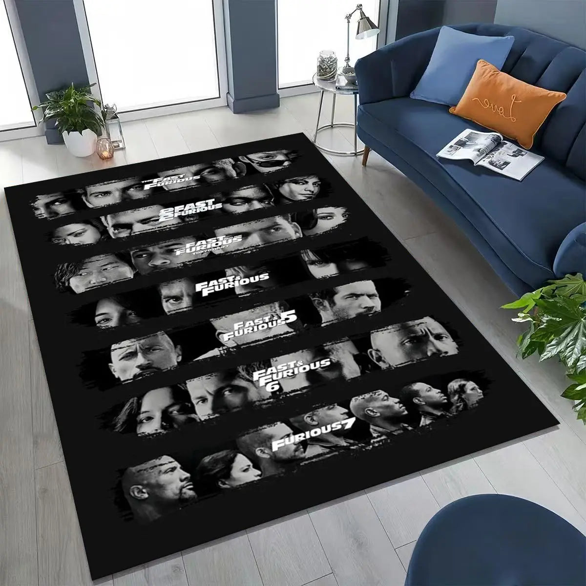 Fashion Fast & Furious X Dominic Art Carpet Rug for Bedroom Living Room Sofa Home Doormat Decor,Large Kid Non-slip Floor Mat by Geo’s Online Store