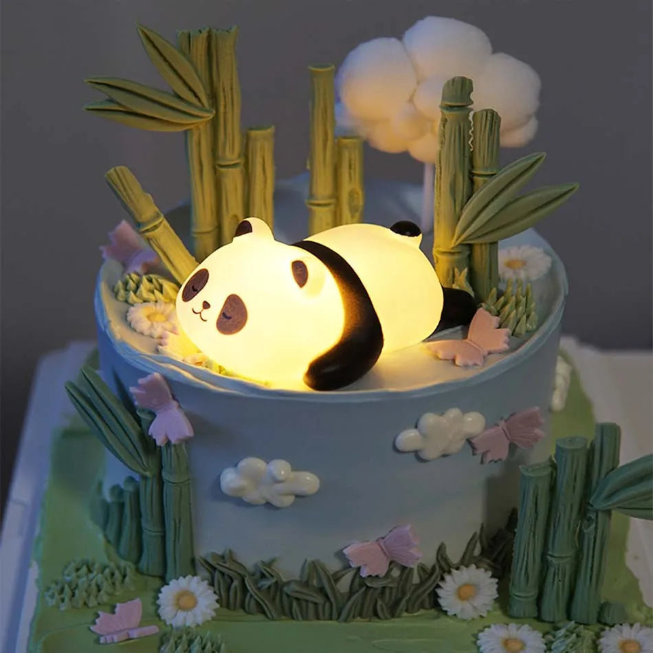 New Panda LED Night Light Living Room Cute Panda Plastic Lamp Bedside Decor Creative Kids Night Light Birthday Gift Decoration by Geo’s Online Store