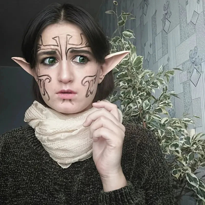 Cosplay Angel Elf Ears Silicone Fairy Vampire Ear DIY Themed Party Costume Accessories Halloween Christmas Decor Photo Props by Geo’s Online Store