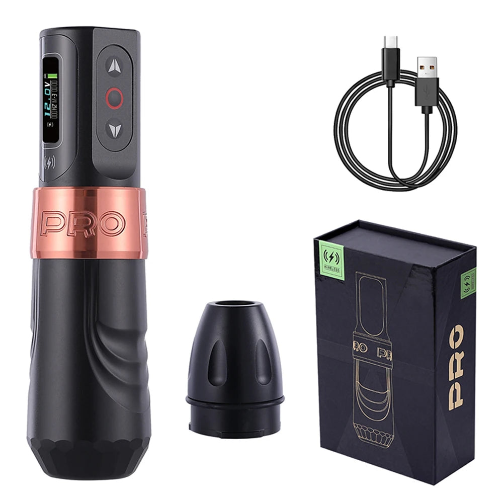 YILONG MAX Tattoo Machine Cartridge Pen 2400mAh Batteries Coreless Motor Lithium Battery Pen Machine For Tattoo Artists Body Kit by Geo’s Online Store