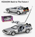 WELLY Diecast 1:24 Scale Model Car Toy Delorean For Movie Back to The Future Part 1/2/3 DMC-12 Metal Alloy Toy Car For Kids Gift by Geo’s Online Store