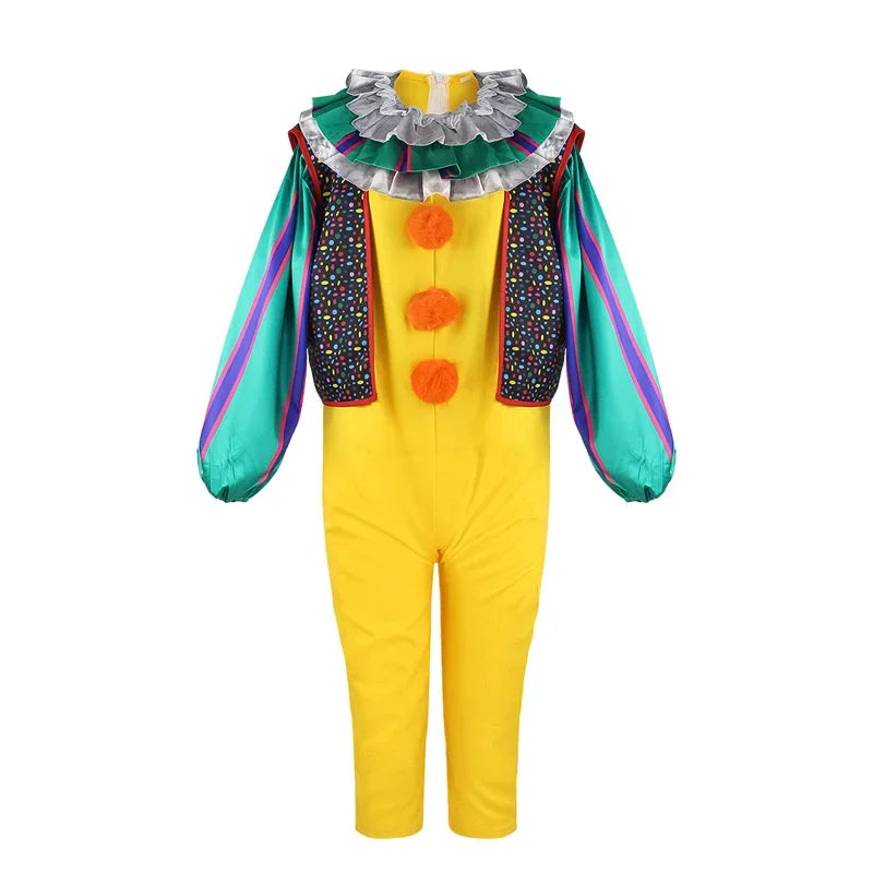 Movie Cosplay Pennywise Clown Cosplay Costume Halloween Adult Carnival Party Stage Performance Villain Vintage Clothing Set by Geo’s Online Store