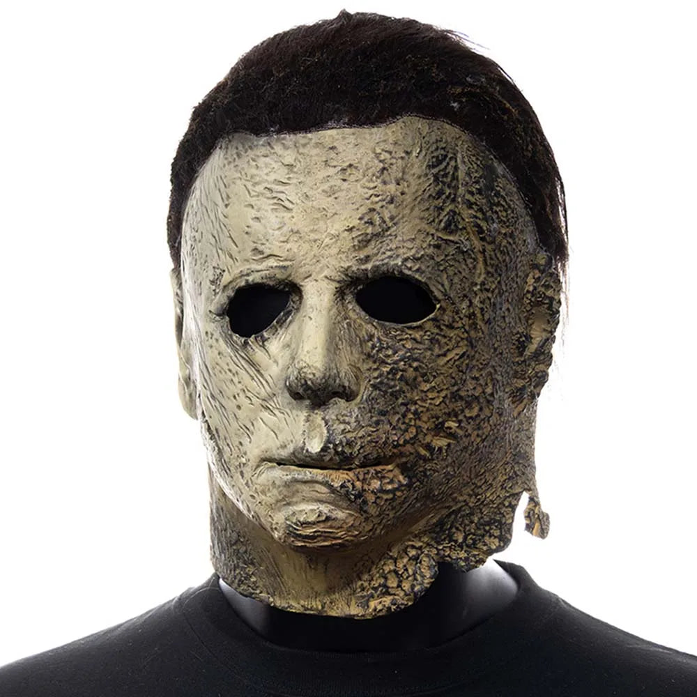 2022 Halloween Ends Michael Myers Horror Mask Cosplay Bloody Creepy Demon Killer Latex Helmet Party Carnival Costume Props by Geo’s Online Store