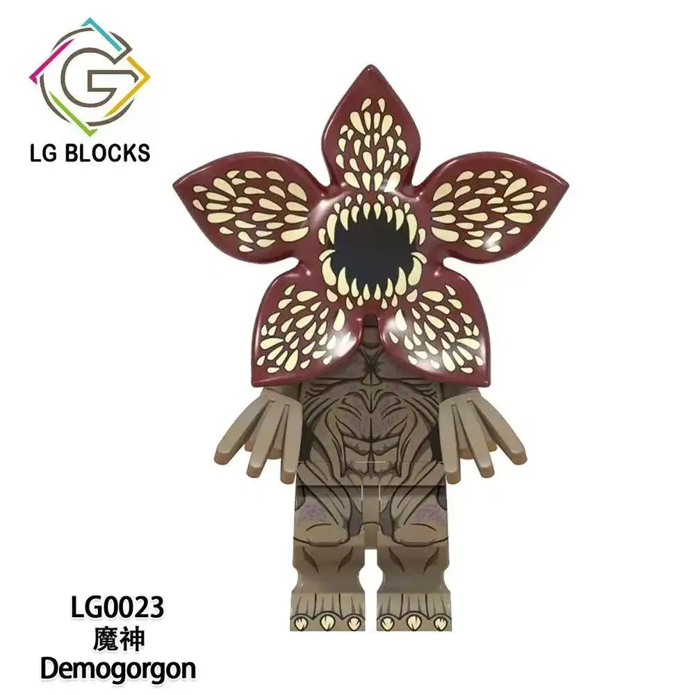 I4Pcs/Set The Horror TV Dustin Mike Lucas Will Demogorgon Model Building Blocks Enlighten Action Figure Bricks Toys For Children by Geo’s Online Store