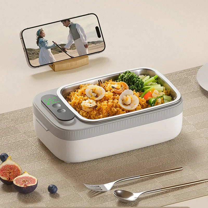Constant Temperature Electric Lunch Box 14000mAh 1L Large Capacity Electric Lunch Box 304 Stainless Steel Insulation Lunch Box by Geo’s Online Store