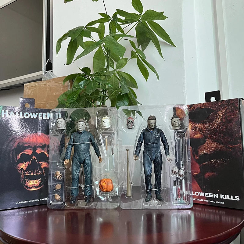 NECA Michael Myers Figure With LED Pumpkin Halloween Ultimate Action Figure Toy Doll Decor Christmas Gift Halloween Horror Toy by Geo’s Online Store