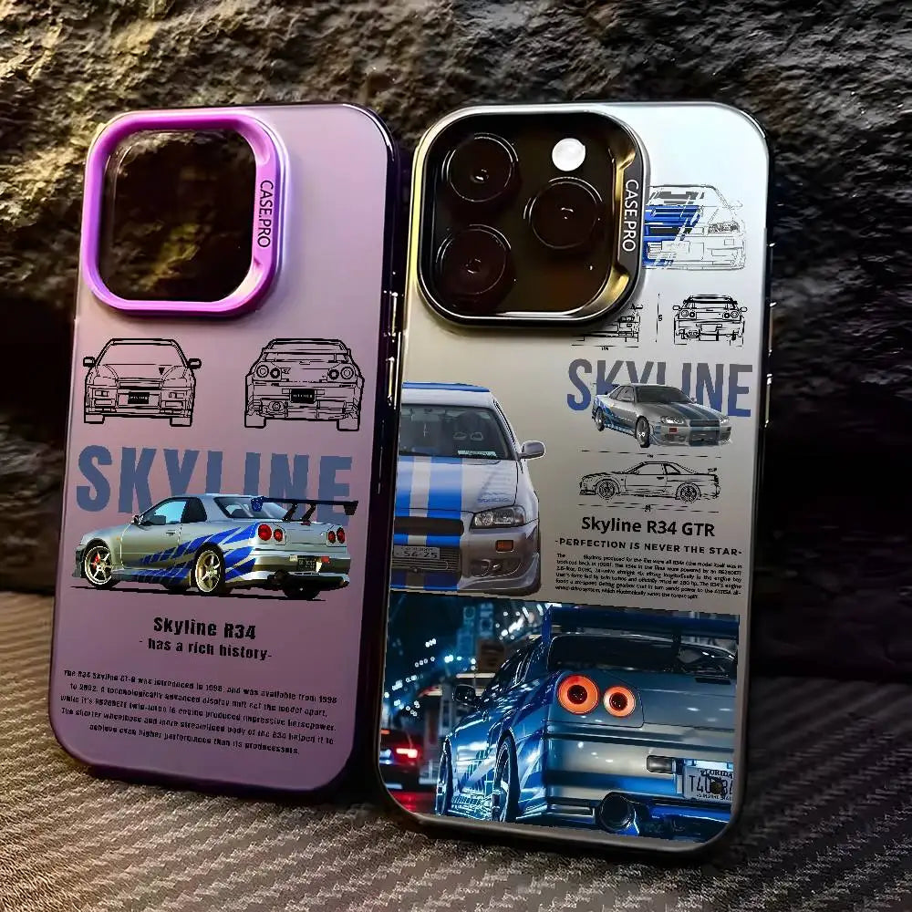 Phone Case For iPhone 17 16e 16 15 14 13 12 11 Pro Max XSMAX 8 7 Air Plus F-Fast And F-Furious R-R34 Anti Fall Matte Back Cover by Geo’s Online Store
