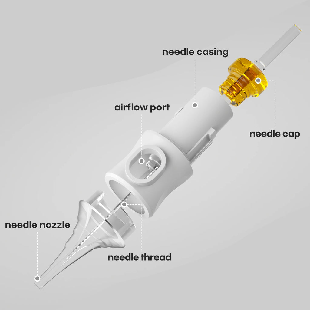 50Pcs Tattoo Needles POSEIDON V6 PRO MAX Tattoo Cartridge Needles New Disposable Safty Permanent Makeup Tattoo Needles Kit by Geo’s Online Store