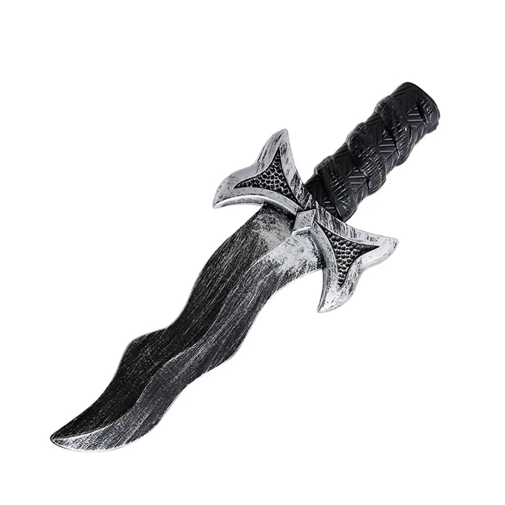 48.5cm/19.09in Plastics Fake Blood Knife Party Supplies Weapon Props Model Halloween Cosplay Funny Gift Collectible Outdoor Toys by Geo’s Online Store