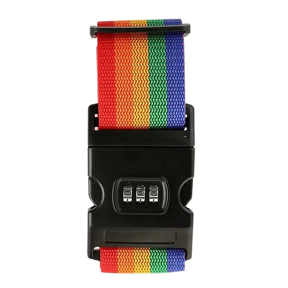 Adjustable Luggage Belts Strong Elastic Extra Safety Travel Suitcase Luggage Baggage Security Straps Tie Belt Carry On Straps by Geo’s Online Store