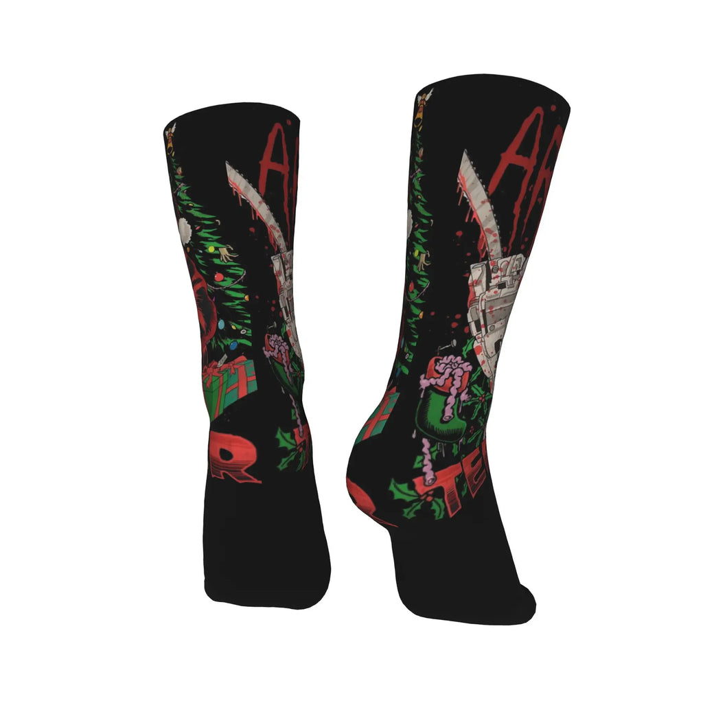 Terrifier Socks Autumn Horror Movie Stockings Retro Men Soft Breathable Socks Graphic Running Anti Bacterial Socks by Geo’s Online Store