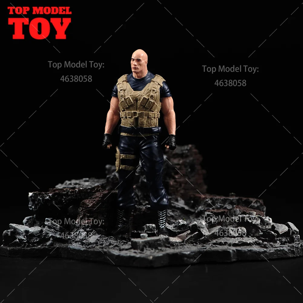 Painted Miniatures 1/64 1/43 1/24 Dwayne Johnson Scene Props Male Figures Model For Cars Vehicle Toy by Geo’s Online Store