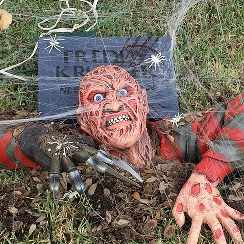 Ruby's Elm Street Nightmare Freddy Krueger Tomb Walker Decor Halloween Horror Cosplay Props Decoration Size 32-25-15Cm by Geo’s Online Store