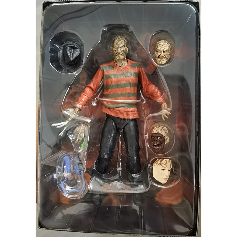 Freddy Krueger Figure Movie A Nightmare On Elm Street Action Figuras Anime 18cm Movable Model PVC Doll Ornament Peripheral Gift by Geo’s Online Store