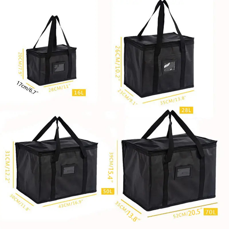 1pc Large Insulated Picnic Bags, Thermal Food Cooler Tote for Outdoor Camping Beach, Leakproof Portable Cooler Bag with Zipper by Geo’s Online Store