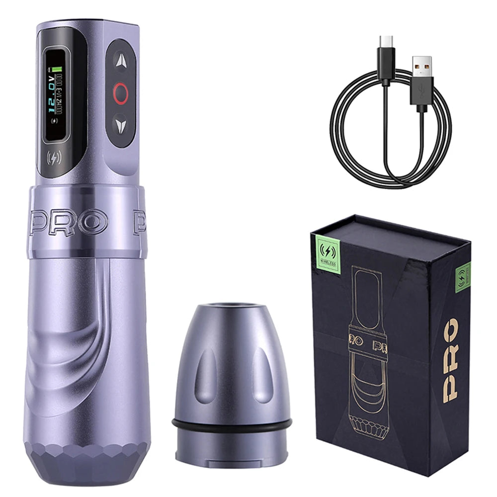 YILONG MAX Tattoo Machine Cartridge Pen 2400mAh Batteries Coreless Motor Lithium Battery Pen Machine For Tattoo Artists Body Kit by Geo’s Online Store