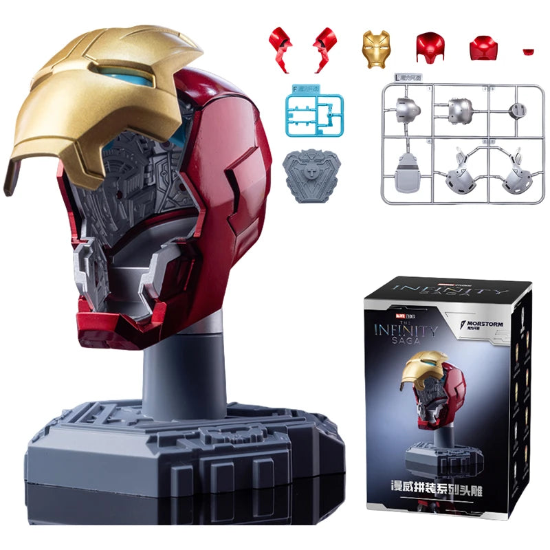 Original Iron Man Helmet Mask 9 Styles War Machine MK16 MK42 MK85 Tony Stark DIY Toys Model Action Figure Assembled Gift by Geo’s Online Store