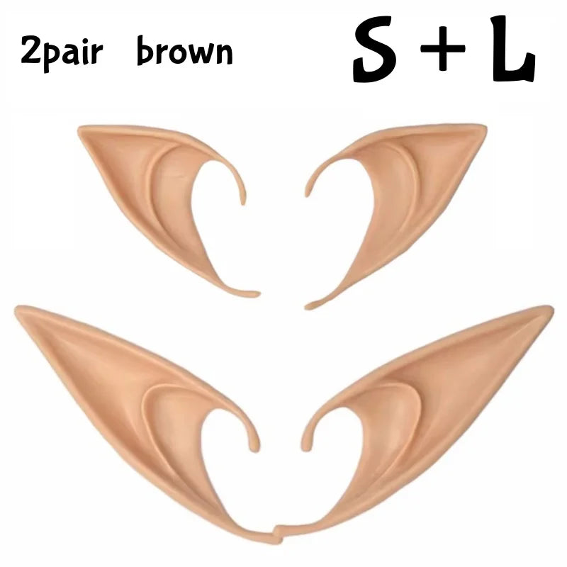 Cosplay Angel Elf Ears Silicone Fairy Vampire Ear DIY Themed Party Costume Accessories Halloween Christmas Decor Photo Props by Geo’s Online Store