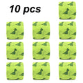 1/6/10 pcs Green Dinosaur Printed Self Adhesive Elastic Bandage 5cm Width Wrap Tape for DIY Tattooing First Aid Kit Pet Tape by Geo’s Online Store