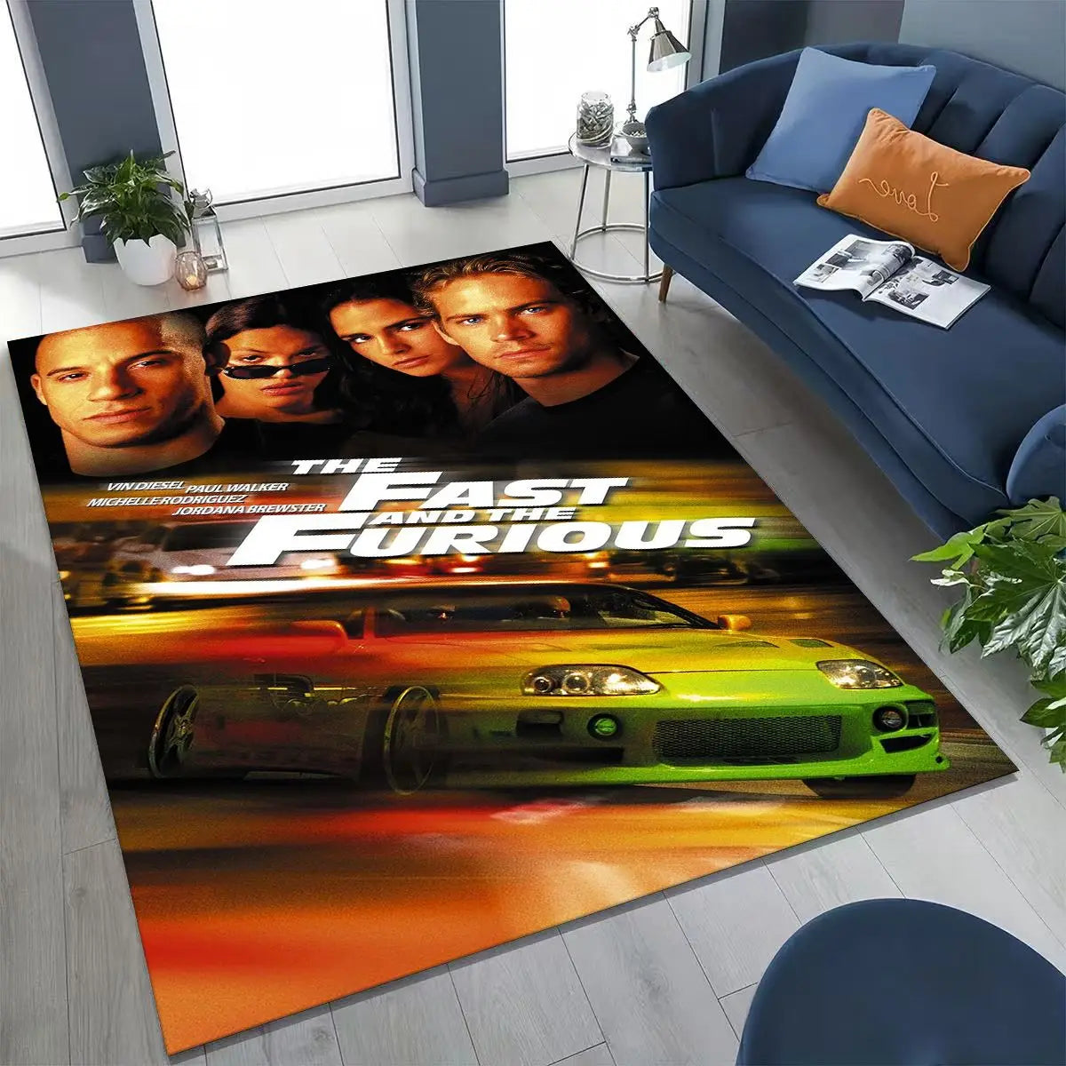 Fashion Fast & Furious X Dominic Art Carpet Rug for Bedroom Living Room Sofa Home Doormat Decor,Large Kid Non-slip Floor Mat by Geo’s Online Store
