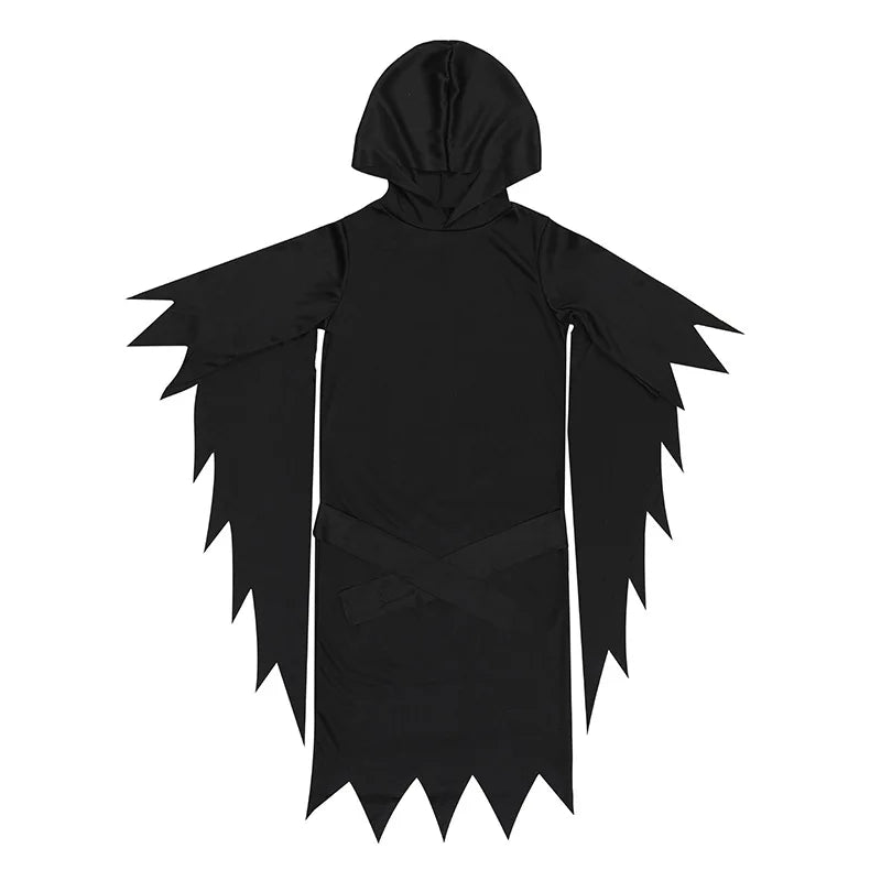 Scream Ghostface Cosplay Costume Horror Movie Mask Robe Outfit Adult Halloween Carnival Party Fancy Dress Role Play Suit by Geo’s Online Store