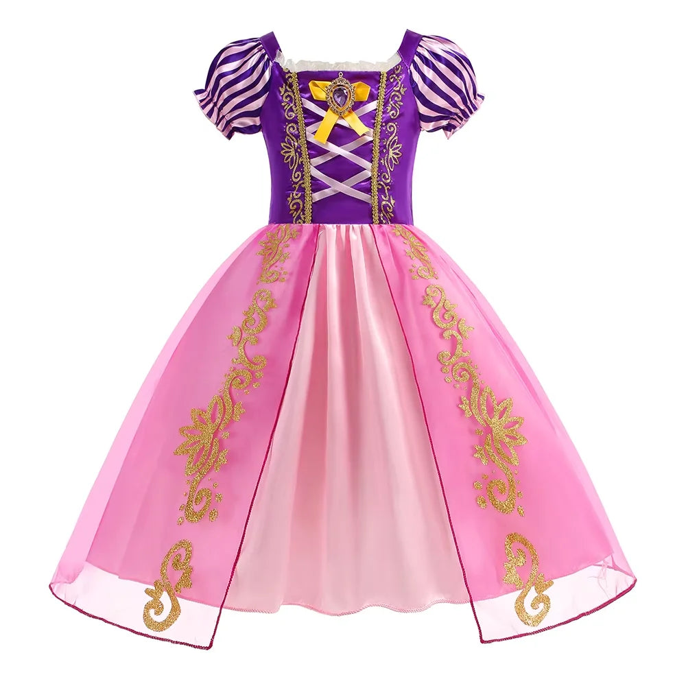 Frozen Anna Princess Girl Dress Halloween Cosplay 2026 Party Costume Snow Queen Princess Clothes Children Outfit 2-10 Y by Geo’s Online Store