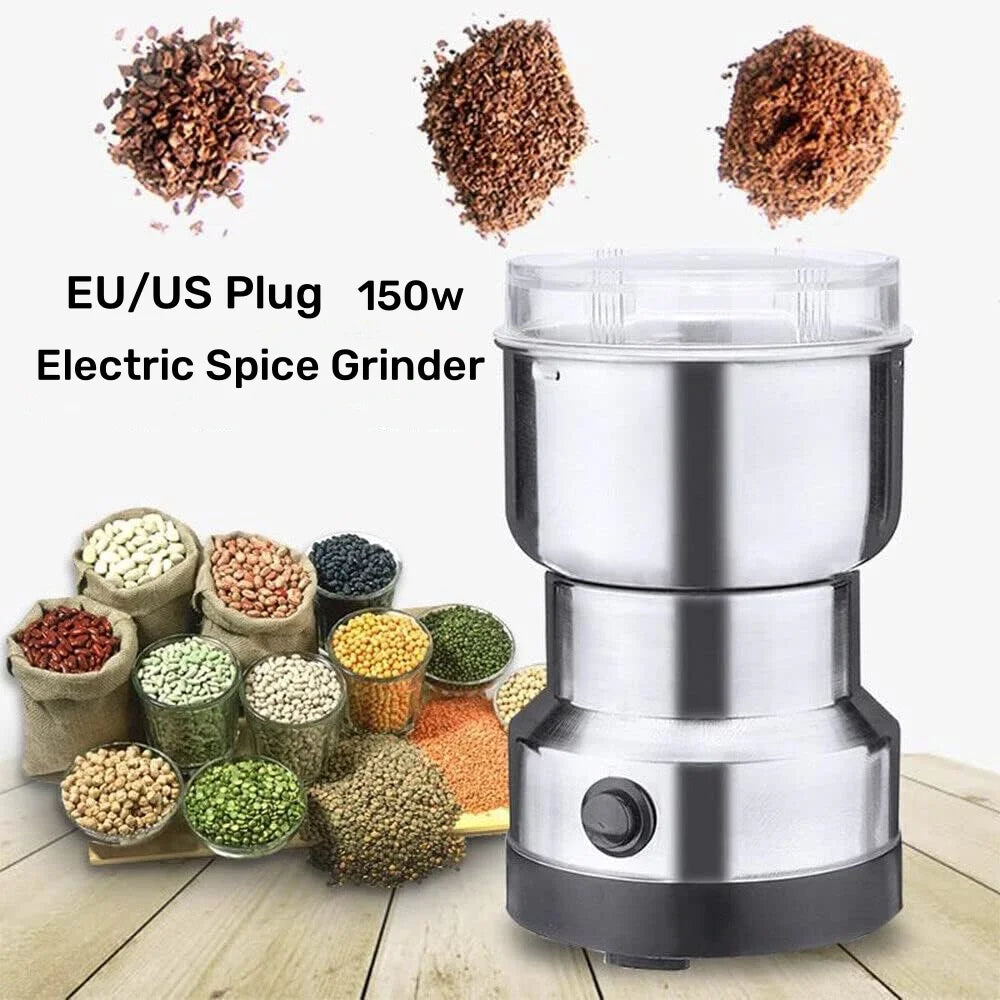 Kitchen Multifunctional 4 Blade Grain Grinder Coffee Chopping Home Electric Coffee Grinder Nut Bean Flavor Blender by Geo’s Online Store