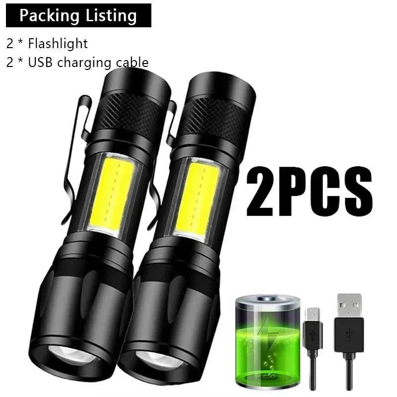 100000LM Super Bright Flashlight Rechargeable LED Torch Long Range Tactical Lamp for Outdoor Waterproof Camping Fishing Lantern by Geo’s Online Store