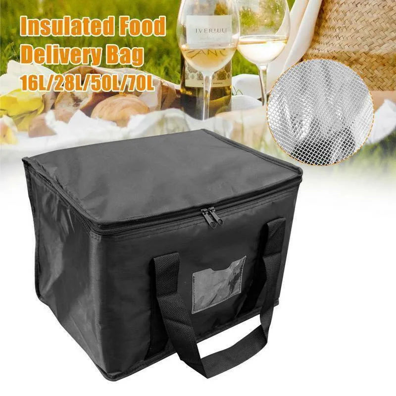 1pc Large Insulated Picnic Bags, Thermal Food Cooler Tote for Outdoor Camping Beach, Leakproof Portable Cooler Bag with Zipper by Geo’s Online Store