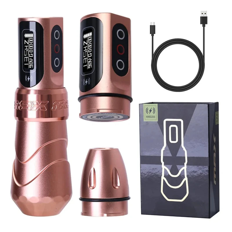 YILONG MAX Tattoo Machine Cartridge Pen 2400mAh Batteries Coreless Motor Lithium Battery Pen Machine For Tattoo Artists Body Kit by Geo’s Online Store