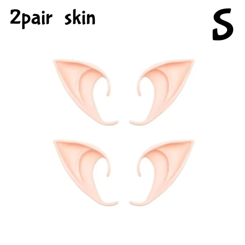 Cosplay Angel Elf Ears Silicone Fairy Vampire Ear DIY Themed Party Costume Accessories Halloween Christmas Decor Photo Props by Geo’s Online Store