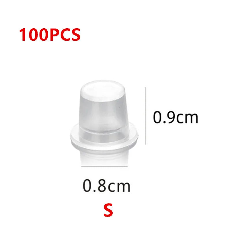 100pc S/M/L Plastic Disposable Microblading Tattoo Ink Cups Permanent Makeup Pigment Clear Holder Container Cap Tattoo Accessory by Geo’s Online Store
