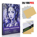 20/100pcs Tattoo Transfer Paper Carbon Thermal Stencil 4 Layered Sheet Tattoo Paper Copy Paper Tracing Paper for Tattoo Supplies by Geo’s Online Store