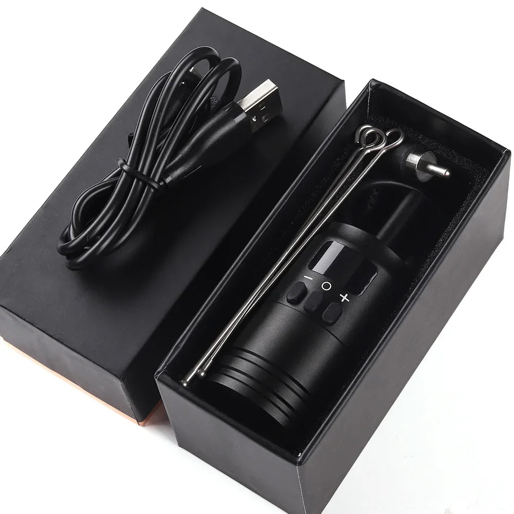 1600mAh Portable Wireless Tattoo Power Supply Kit Battery Grip Integrated RCA Charging For Tattoo Cartridge Machine Supplies by Geo’s Online Store