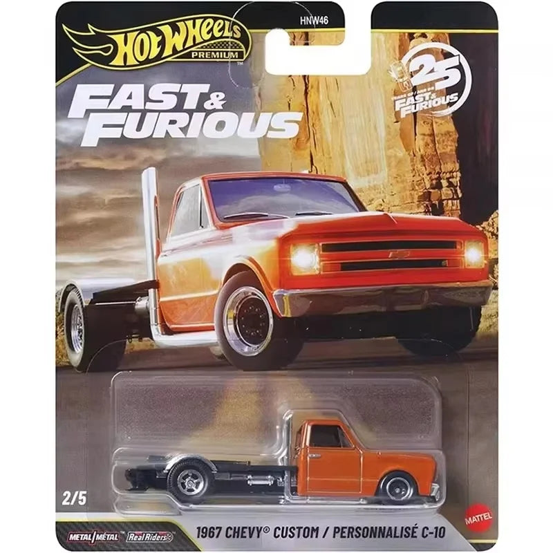 Hot Wheels Premium 2026 New Fast & Furious 25 Years 1967 Chevy Custom/Personnalise C-10 1:64 Diecast Car Models Collectible Toy by Geo’s Online Store