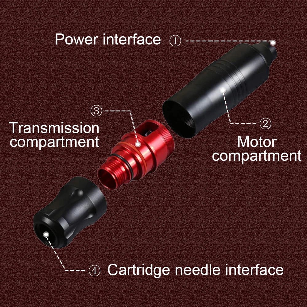 Professional Wireless Tattoo Machine Kit Rotary Tattoo Pen Kit with Wireless Power Supply Inks Needles for Tattoo Beginners Kits by Geo’s Online Store