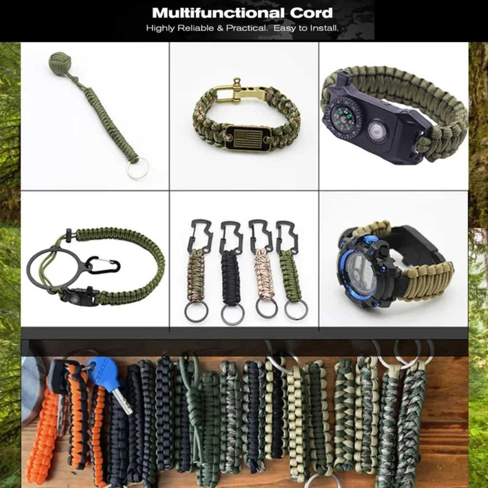 4mm Military Paracord 650LB Outdoor Survival Tactical 7 Strand Parachute Cord 100m for Camping Weaving Rope by Geo’s Online Store