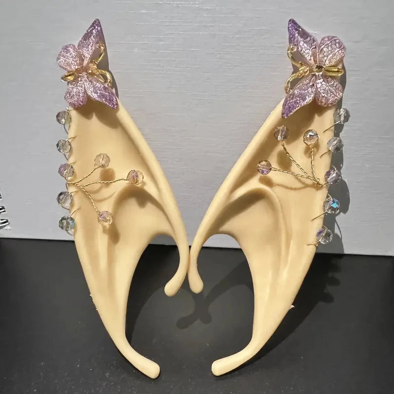 Cosplay Angel Elf Ears Silicone Fairy Vampire Ear DIY Themed Party Costume Accessories Halloween Christmas Decor Photo Props by Geo’s Online Store