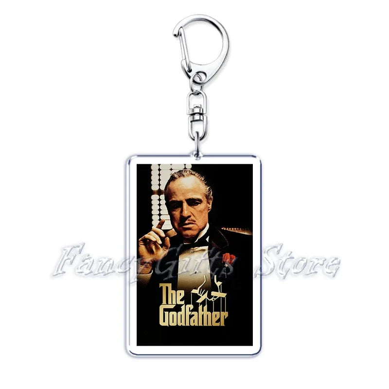 Classic Movie Keychains for Accessories Bag Pulp Fiction The Fast Furious Films Pendant Key Chains Keyrings Jewelry Fans Gifts by Geo’s Online Store