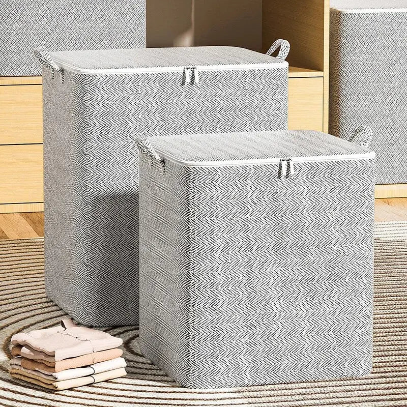 1pc Household Large Capacity Storage Bag Non-woven Material, Closet Wardrobe Organizer Can Be Used For Quilt Clothing, Toys by Geo’s Online Store