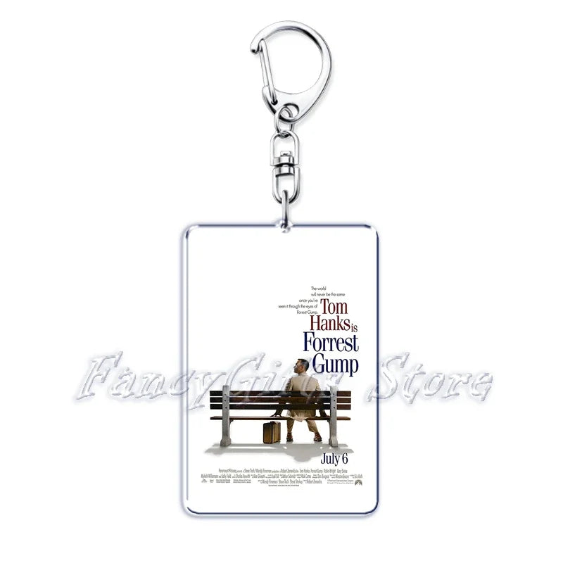 Classic Movie Keychains for Accessories Bag Pulp Fiction The Fast Furious Films Pendant Key Chains Keyrings Jewelry Fans Gifts by Geo’s Online Store