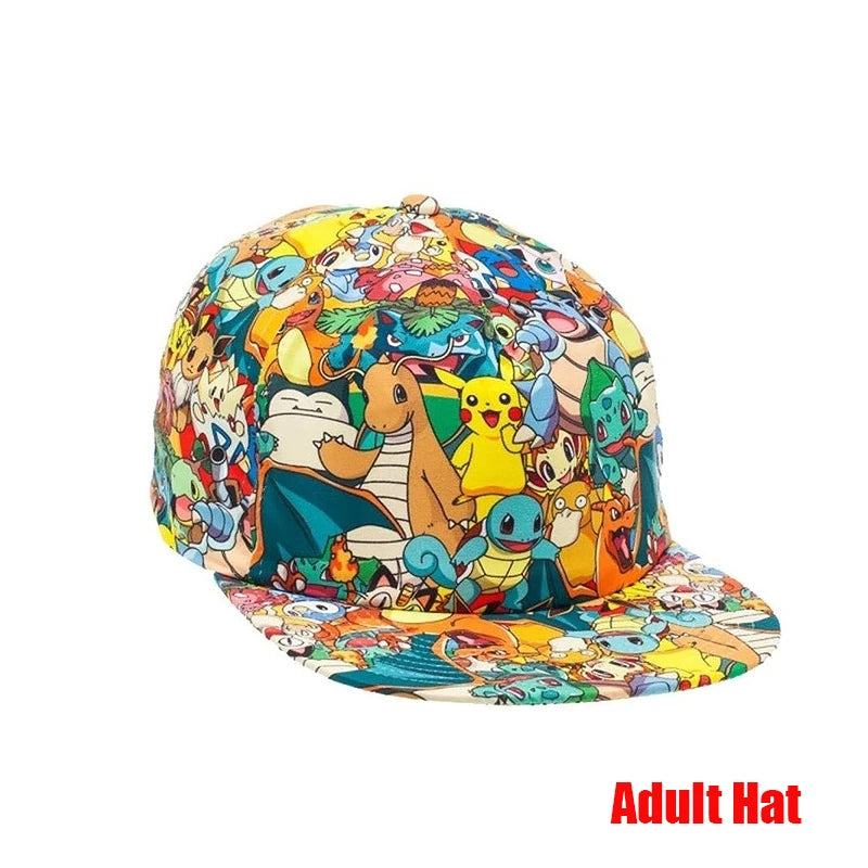 Anime Figure Pokemon Baseball Cap Pikachu Hat Adjustable Pokemon Cosplay Hip Hop Cartoon Adult Hats Boy Girl Kids Birthday Gifts by Geo’s Online Store