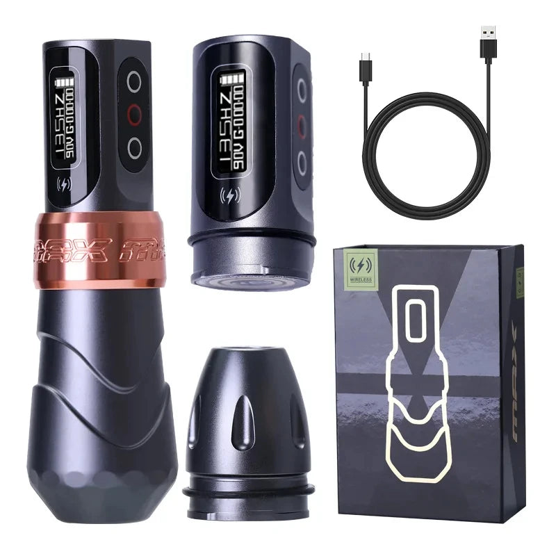 YILONG MAX Tattoo Machine Cartridge Pen 2400mAh Batteries Coreless Motor Lithium Battery Pen Machine For Tattoo Artists Body Kit by Geo’s Online Store