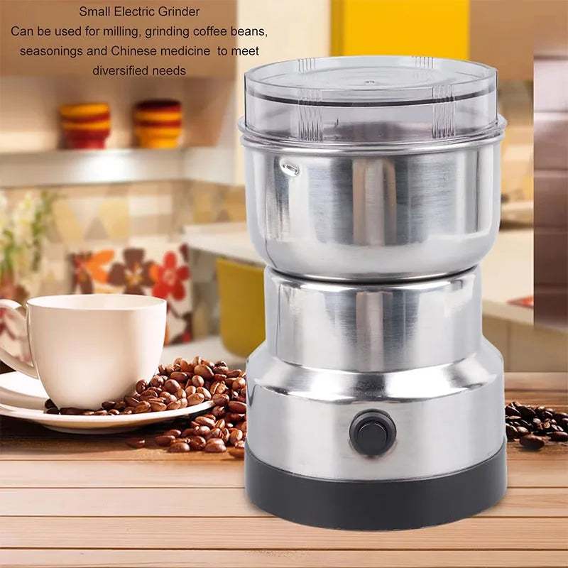 Kitchen Multifunctional 4 Blade Grain Grinder Coffee Chopping Home Electric Coffee Grinder Nut Bean Flavor Blender by Geo’s Online Store