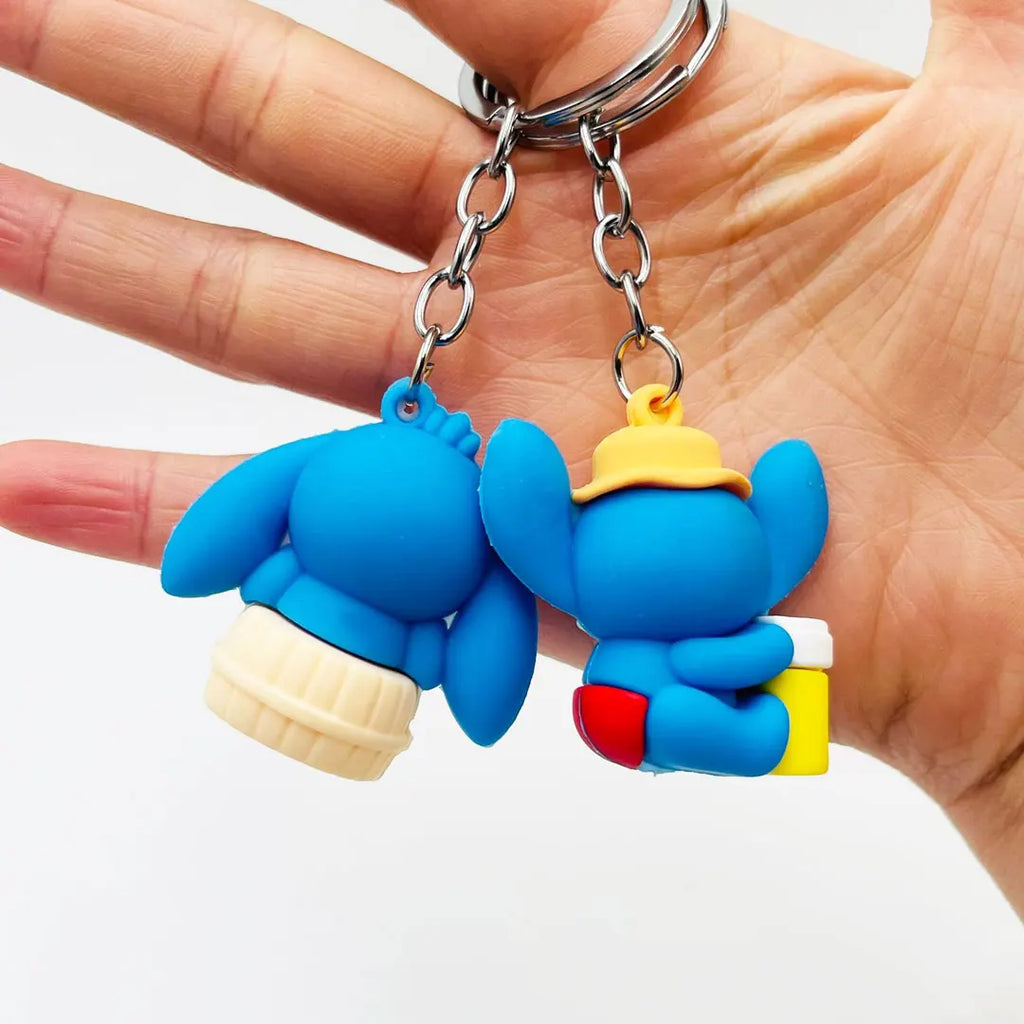 10pcs/lot Lilo & Stitch Toys Keychian Anime Stitch Pendant Keychain Kawaii Keychians Women Car Keyring Girl Birthday Gift by Geo’s Online Store